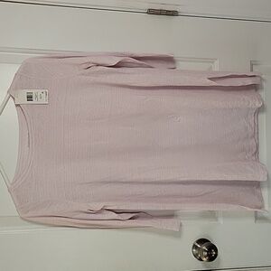 Eileen Fisher Linen Bateau Neck Tunic Top